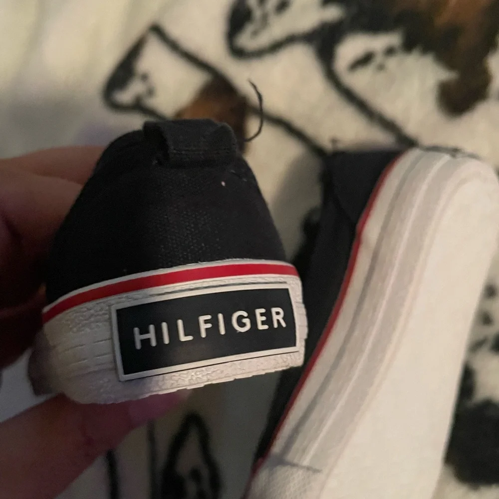 Tommy Hilfiger Kids Navy and White Slip-On Sneakers